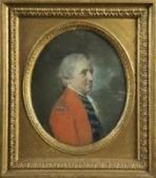 Portrait Of General Cunningham Oil Painting by Hugh Douglas Hamilton