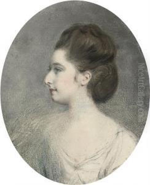 Portrait Of A Lady Oil Painting by Hugh Douglas Hamilton