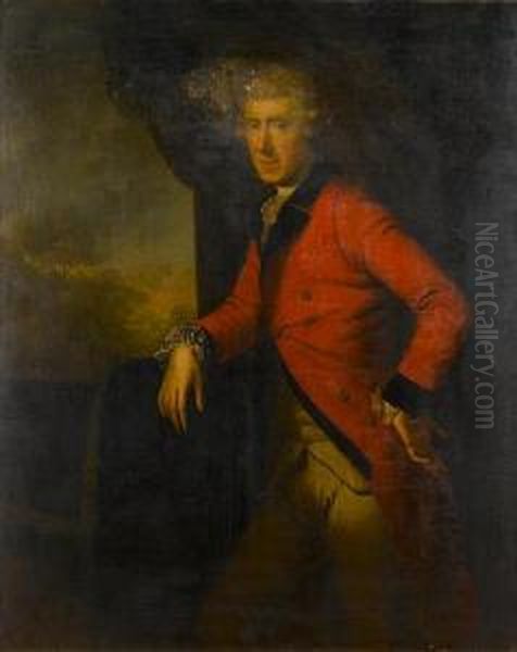 Portrait Of An Officer Oil Painting by Hugh Douglas Hamilton