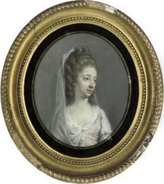 Portrait Of Elizabeth, Countess Of Arran Oil Painting by Hugh Douglas Hamilton