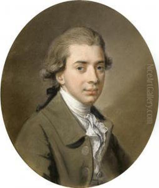 Portrait Of A Young Gentleman Oil Painting by Hugh Douglas Hamilton