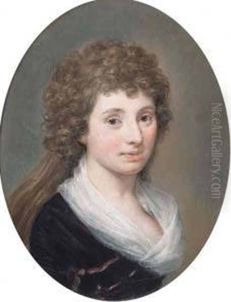 Portrait Of Hyacinthe, Marchioness Wellesley Oil Painting by Hugh Douglas Hamilton