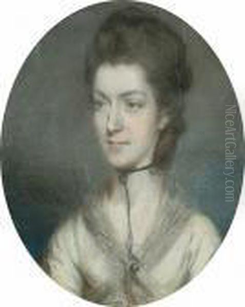 Portrait Of A Lady Oil Painting by Hugh Douglas Hamilton