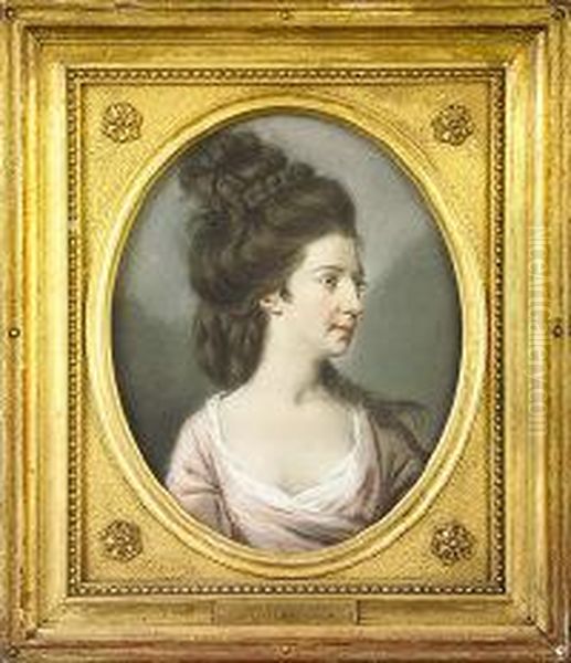 Madame La Touche Oil Painting by Hugh Douglas Hamilton