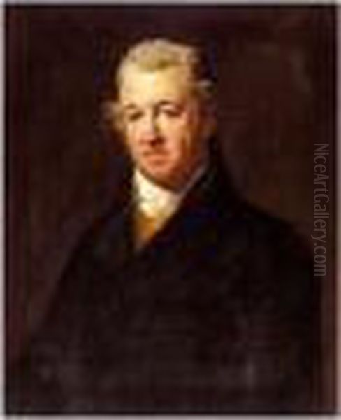 Portrait Of Hans Hamilton Of Sheephill Oil Painting by Hugh Douglas Hamilton