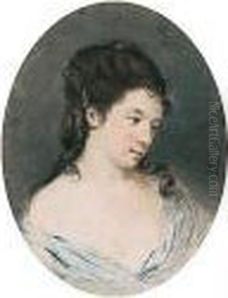 Portrait Of The Countess Of Farnham Oil Painting by Hugh Douglas Hamilton