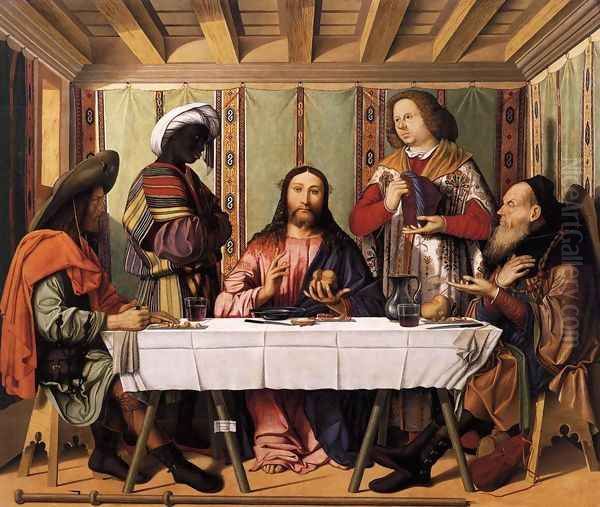 Supper at Emmaus 1506 Oil Painting by Marco Marziale