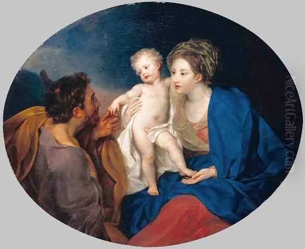 Madonna and Child with a Shepherd Oil Painting by Anton von Maron