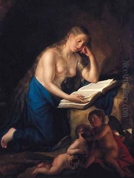 The Penitent Magdalen Oil Painting by Anton von Maron