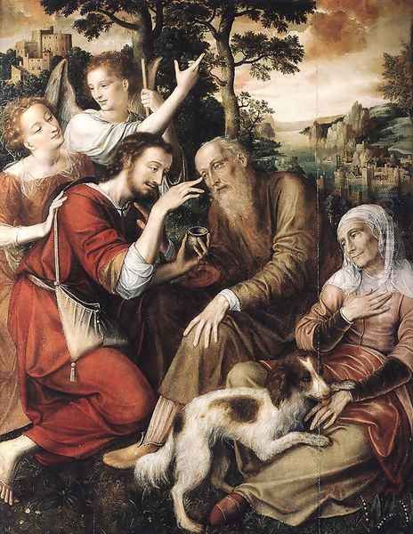 The Healing of Tobit Oil Painting by Jan Massys