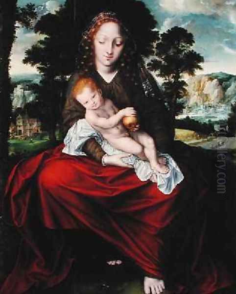 Madonna and Child Oil Painting by Jan Massys