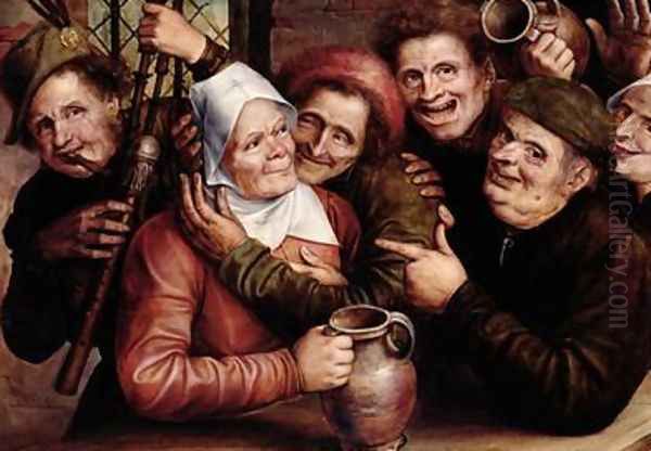 Merry Company 1562 Oil Painting by Jan Massys