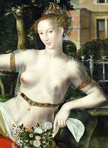 Detail of Flora 1559 Oil Painting by Jan Massys