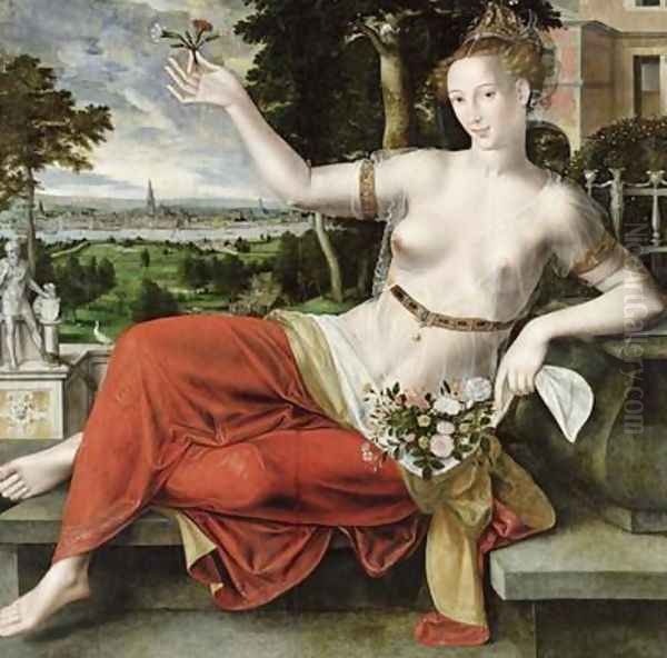 Flora 1559 Oil Painting by Jan Massys