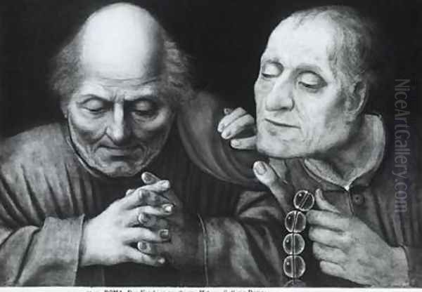 Two Monks in Prayer Oil Painting by Jan Massys