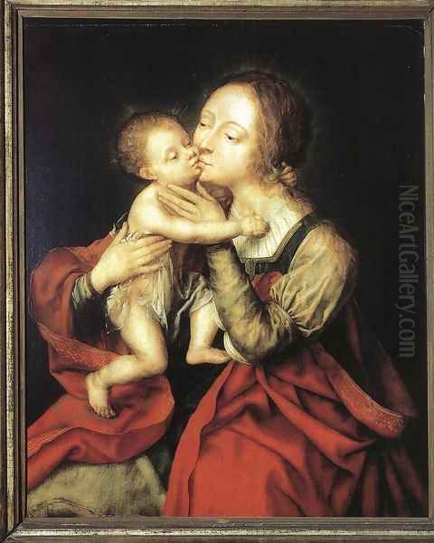 Holy Virgin and Child Oil Painting by Jan Massys