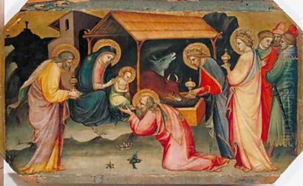 Adoration of the Magi 1405 Oil Painting by di Nardo Mariotto