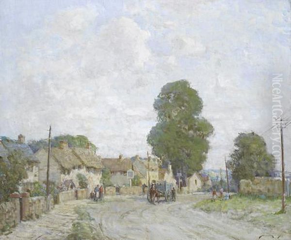 A Village Scene by William Lee Hankey