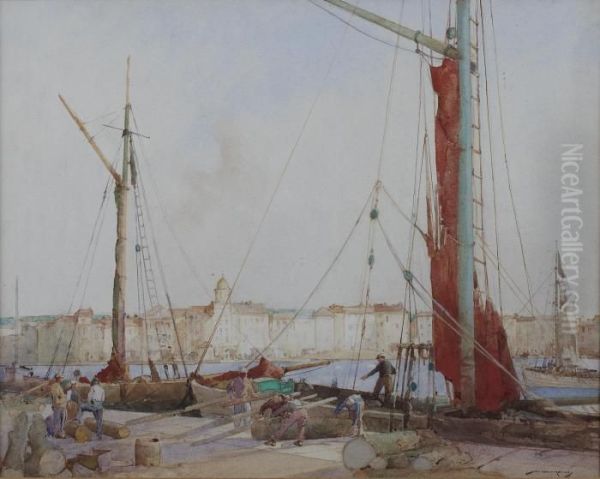 Loading Timber, St.tropez by William Lee Hankey