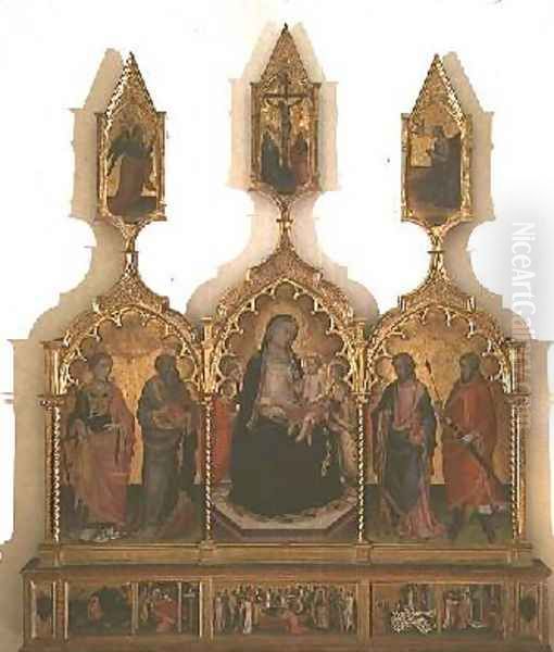 Madonna and Child with Saints 4 Oil Painting by di Nardo Mariotto