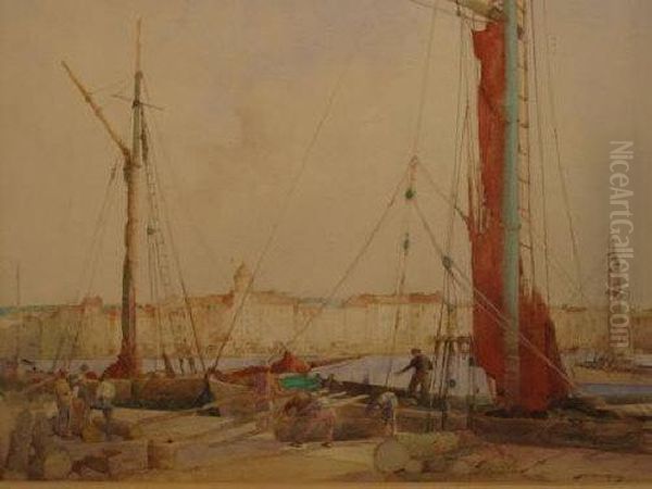 Loading Timber At St. Tropez by William Lee Hankey