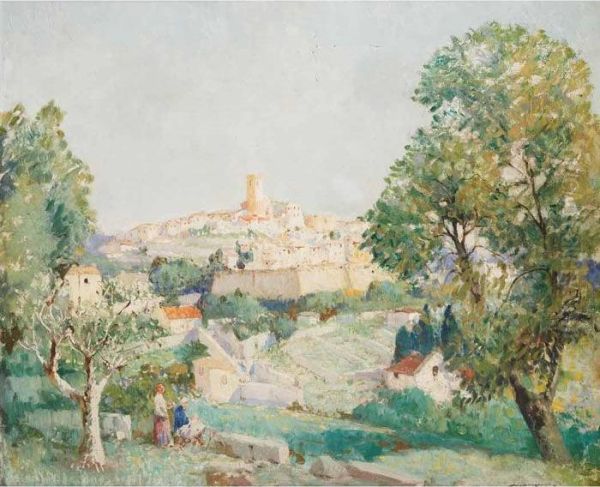 St. Pol Du Var Oil Painting by William Lee Hankey