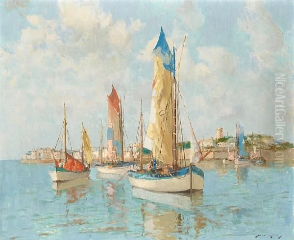 In Finistere Oil Painting by William Lee Hankey