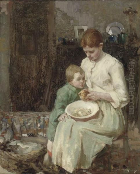 Peeling Vegetables by William Lee Hankey