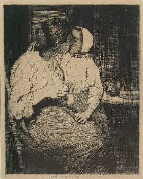 The Kiss (hardie 144) by William Lee Hankey