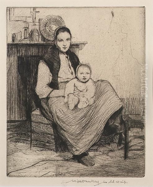 A Flemish Mother (hardie 113) by William Lee Hankey