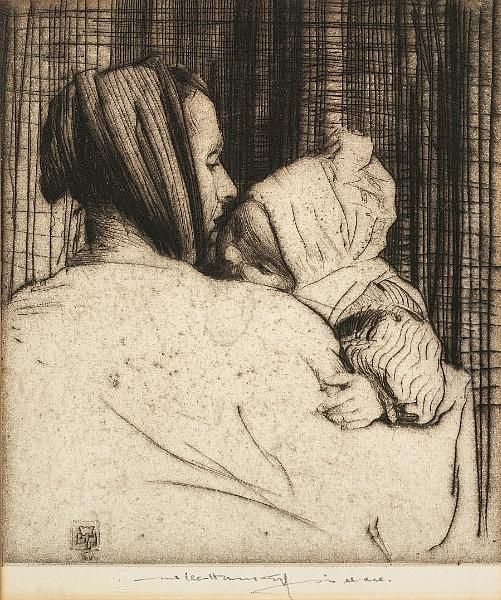 Mother And Child by William Lee Hankey