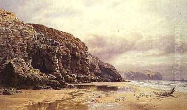 The Coast of Cornwall Oil Painting by John Mogford