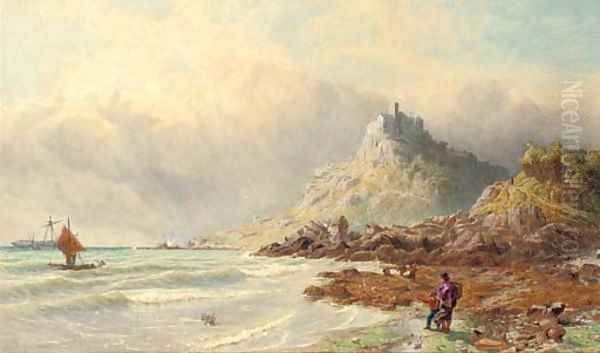 St Michael's Mount, Cornwall Oil Painting by John Mogford