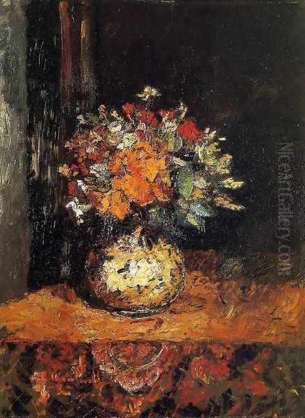 Bouquet of Flowers I Oil Painting by Adolphe Joseph Thomas Monticelli