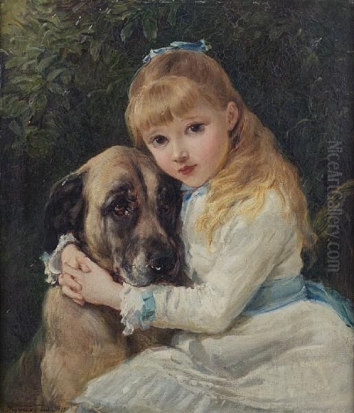 Best Friends Oil Painting by Heywood Hardy