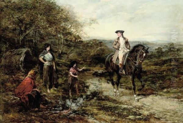 Far From The Madding Crowd Oil Painting by Heywood Hardy