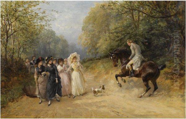 The Unwanted Chaperone Oil Painting by Heywood Hardy