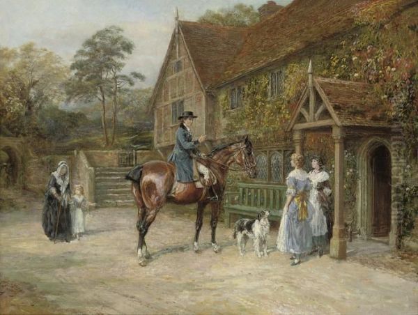 The Young Squire Oil Painting by Heywood Hardy