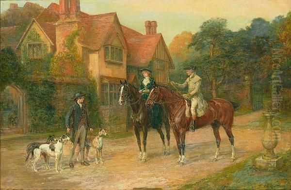 The Morning Ride Oil Painting by Heywood Hardy