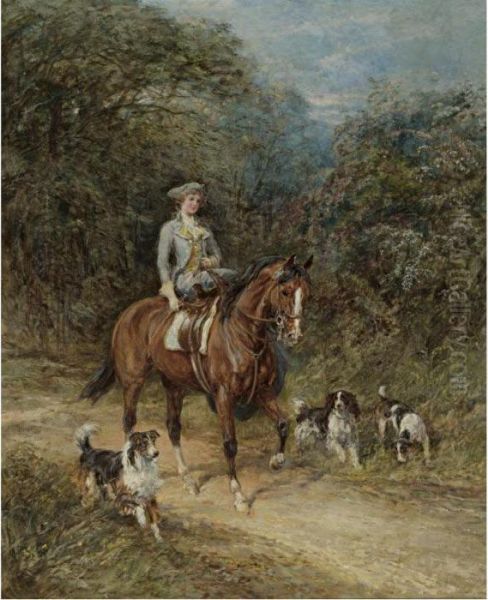 The Squire's Daughter Oil Painting by Heywood Hardy