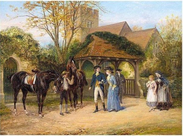 The Sunday Ride Oil Painting by Heywood Hardy