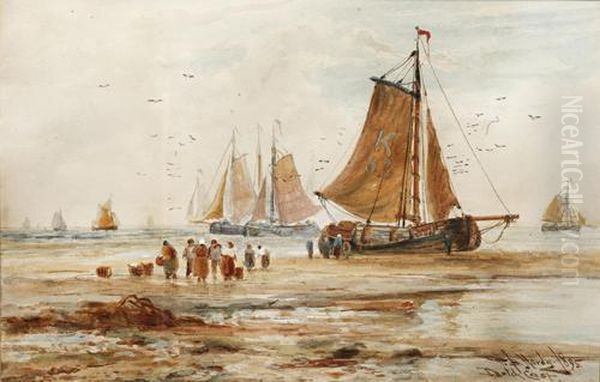 The Dutch Coast Oil Painting by Thomas Bush Hardy