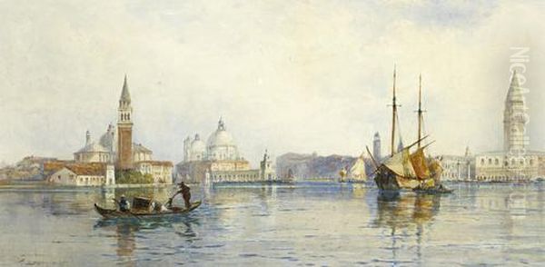 Hazy Morning, Venice Oil Painting by Thomas Bush Hardy