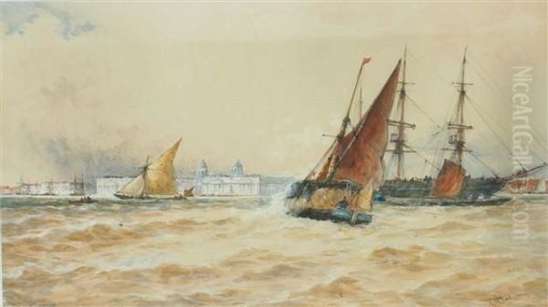 Greenwich Oil Painting by Thomas Bush Hardy