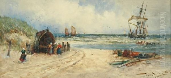 Boulogne Oil Painting by Thomas Bush Hardy