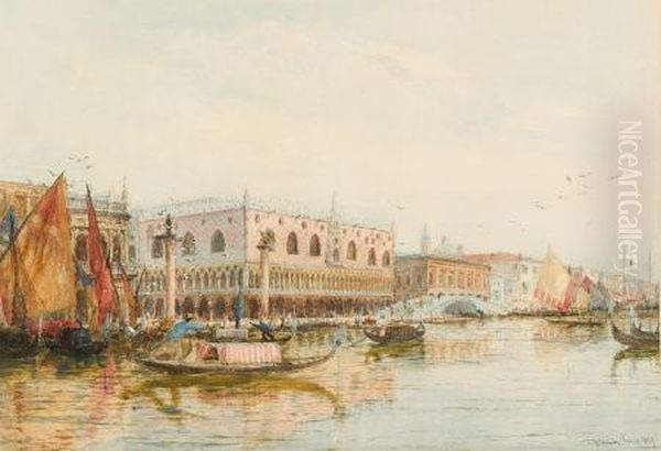 The Grand Canal, Venice Oil Painting by Thomas Bush Hardy