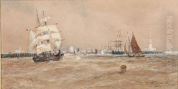 Dunkirk Oil Painting by Thomas Bush Hardy