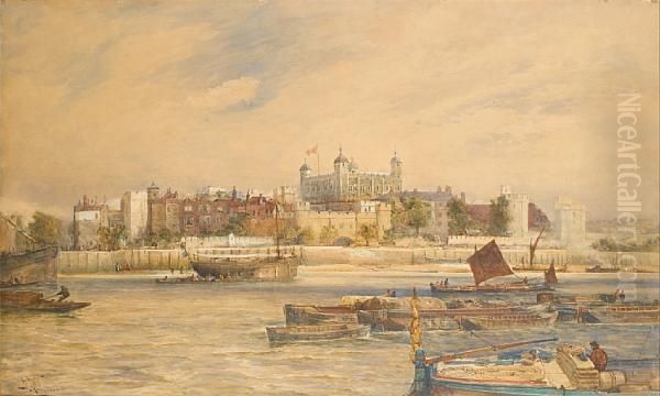 Her Majesty's Tower Oil Painting by Thomas Bush Hardy