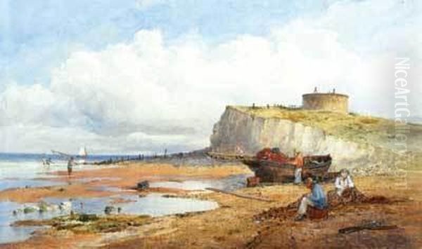 Near Eastbourne Oil Painting by Thomas Bush Hardy