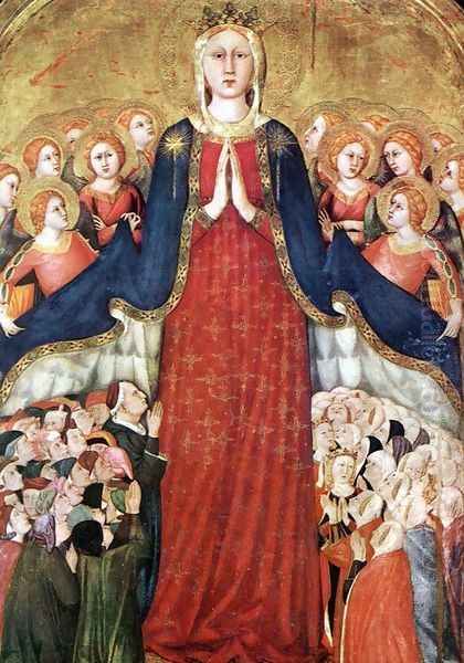 Madonna of the Recommended 1350s Oil Painting by Lippo Memmi